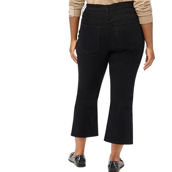 NWT J. Crew Flare Crop Black Jean in All-Day Stretch Size 24 - Picture 11 of 15